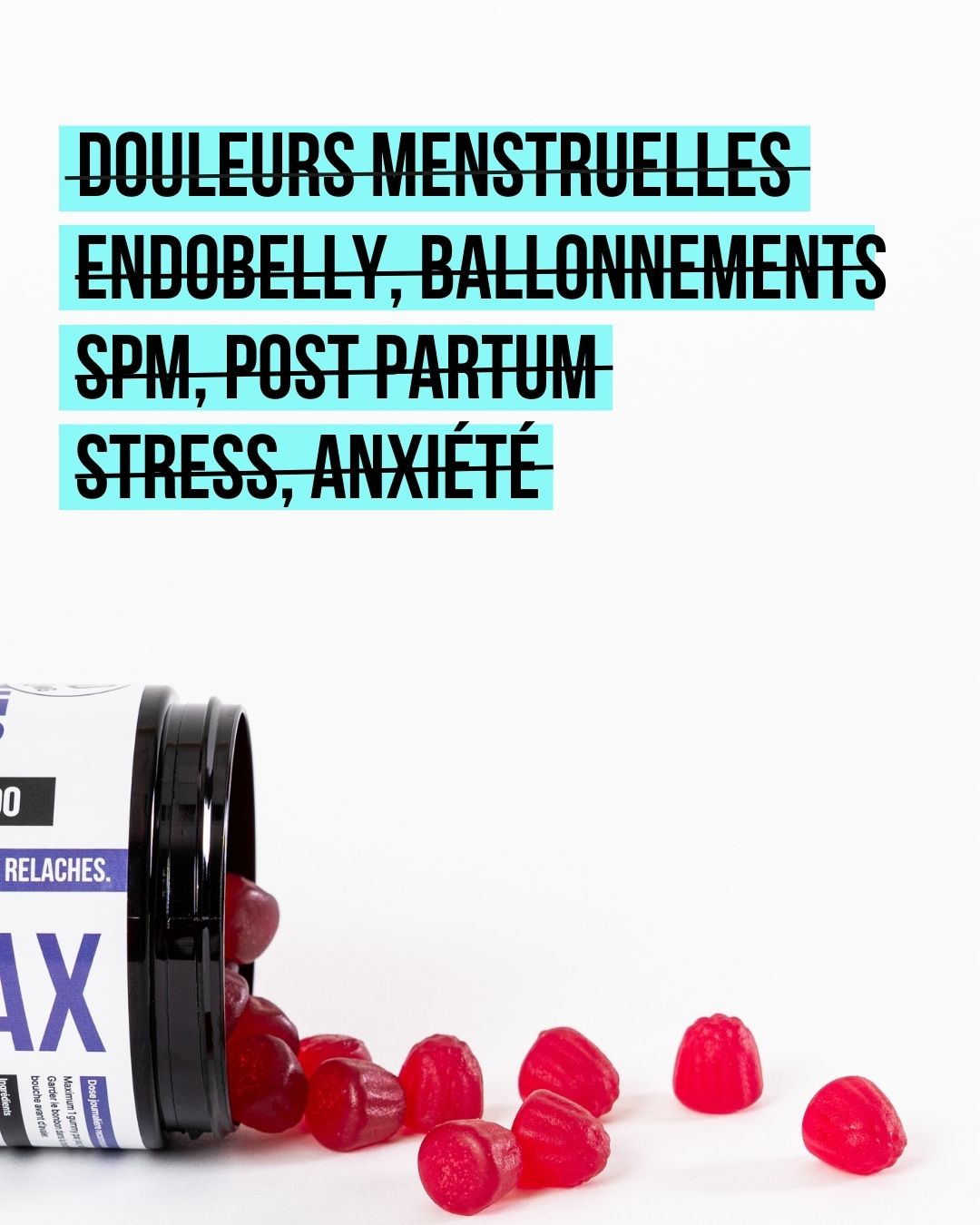 Gummies règles douloureuses anxiété endométriose 