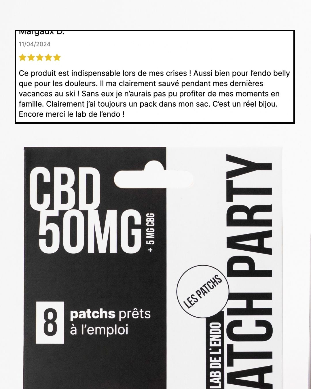 Patchs CBD douleurs de règles endométriose 